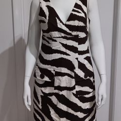 Women's Michael Kors Animal Print Zebra Print Dress 4