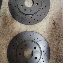 Brand new Cadillac cts  cross drilled front rotors