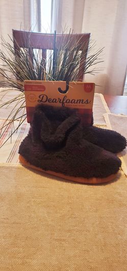 Dearfoams Women's Fuzzy Boot Slippers