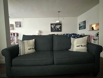 Cameron Blue Sofa and Love Seat