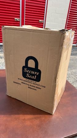 2 Boxes Secure Seal #0000 Poly Bubble Mailers – Nearly Full