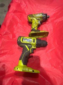 RYOBI ONE+ 18V Drill & Impact Driver 2-Tool Lot – Untested