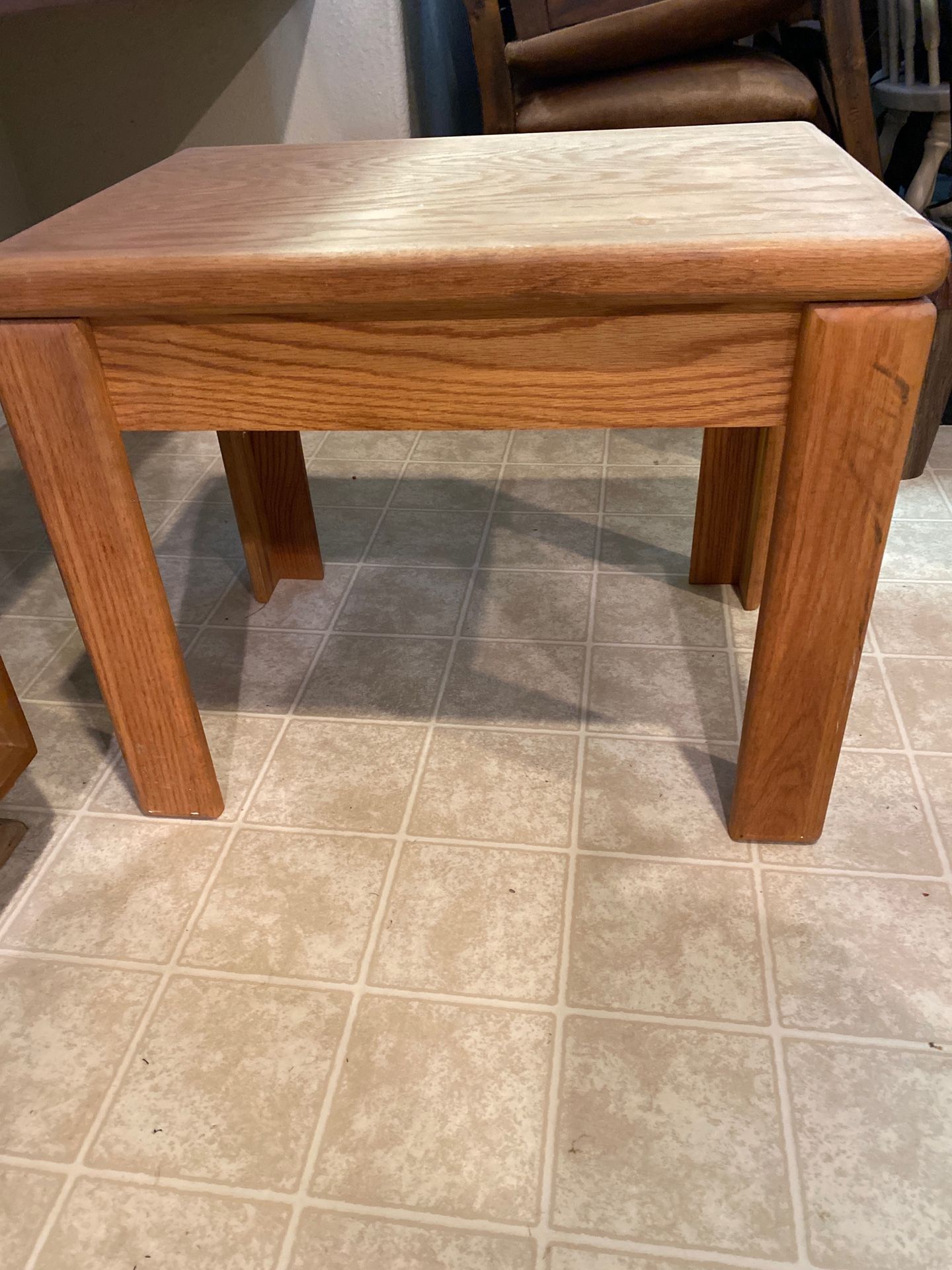Oak End Table