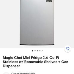 Refrigerador Compacto 2.6cu Magic Chef