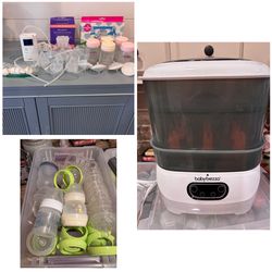 Great set up for breastfeeding/pumping see description