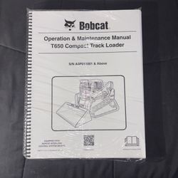 Bobcat Op And Maint. Manual T650 S/N A3p011001 & Up