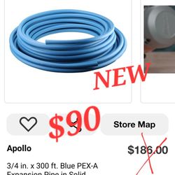 Apollo
3/4 in. x 300 ft. Blue PEX-A Expansion Pipe in Solid