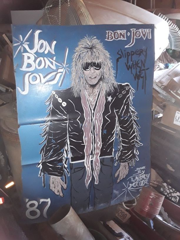 Bon Jovi picture on metal