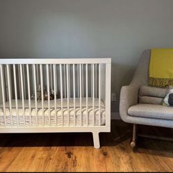 Ouef Sparrow Crib White 