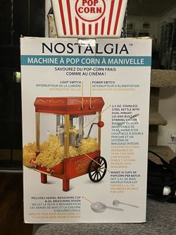 Nostalgia popcorn maker