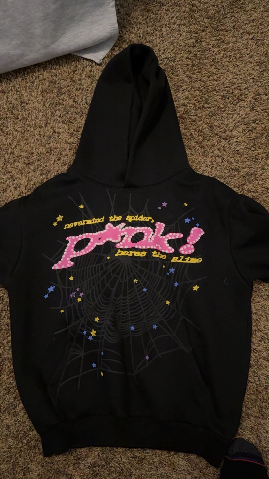 Black and Pink Spyder Hoodie Authentic 