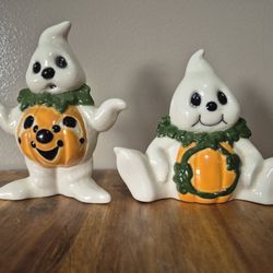 Cute Halloween Ceramic Ghosts 1993