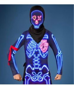 Fortnite Skull Trooper Neon Skeleton Costume