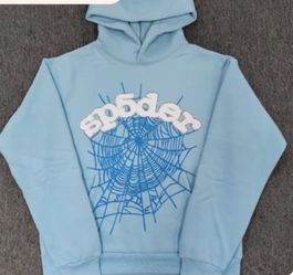 Blue sp5der hoodie L