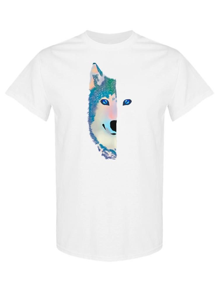 SPIdeals Wolf's Half Face T-shirt Women's -SPIdeals Designs White Size S