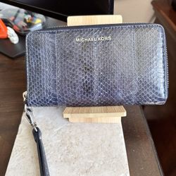 Michael Kors Snakeskin Wallet/Wristlet