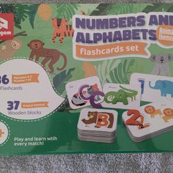 Numbers And Alphabets Flash Cards Set
