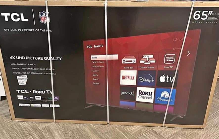 New Tv 65” Tcl 4k