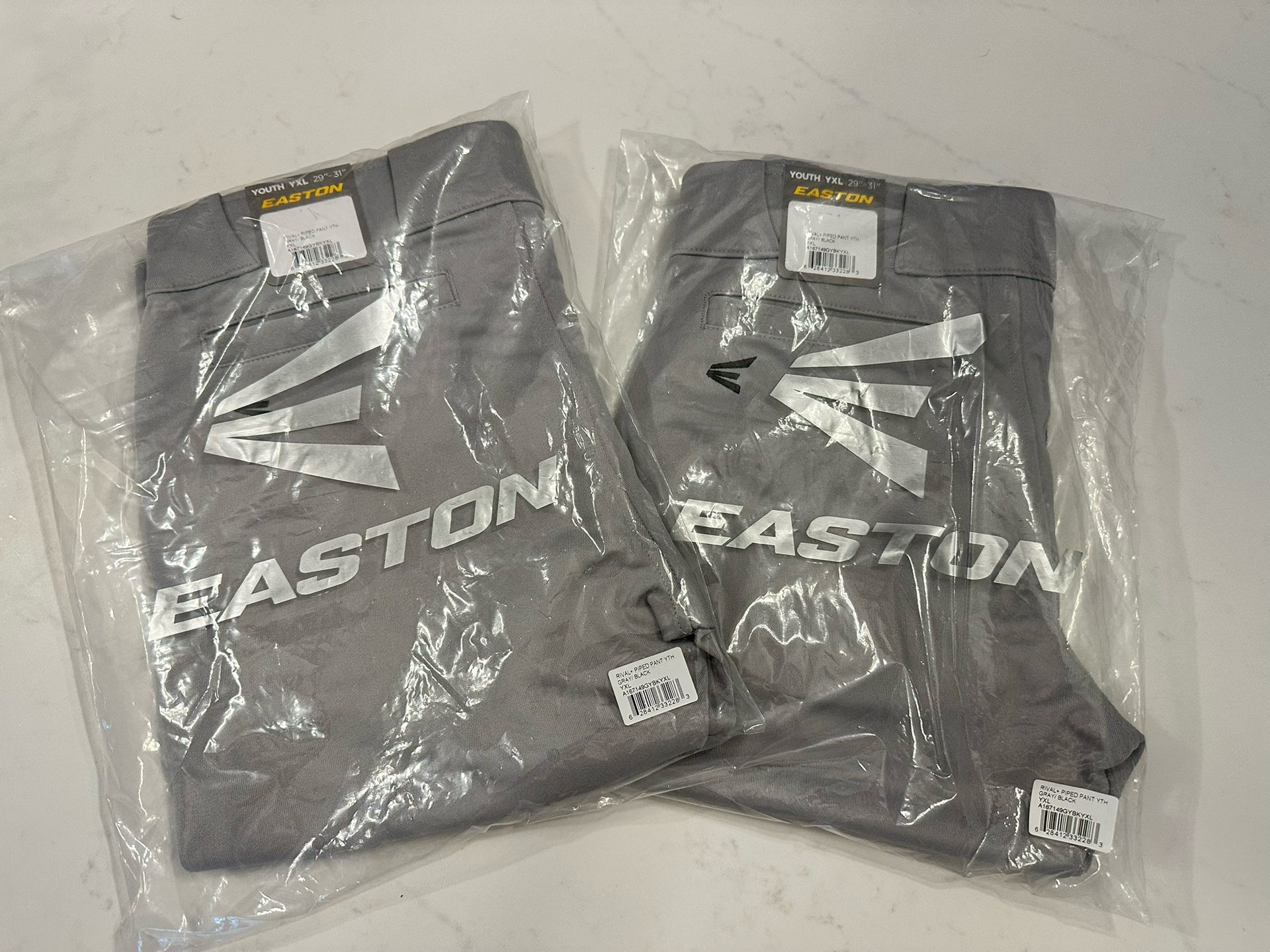 Easton Rival Piped Pants Grey - New In Packaging- 2 Pair 