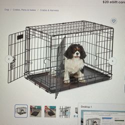 KONG Fold & Carry Double Door Collapsible Wire Dog Crate