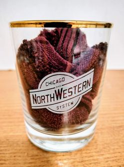 TRAINS Chicago & Northwestern Commemorative Glasses