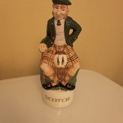 Vintage Alberta's Ceramic Scotsman Liquor Decanter 