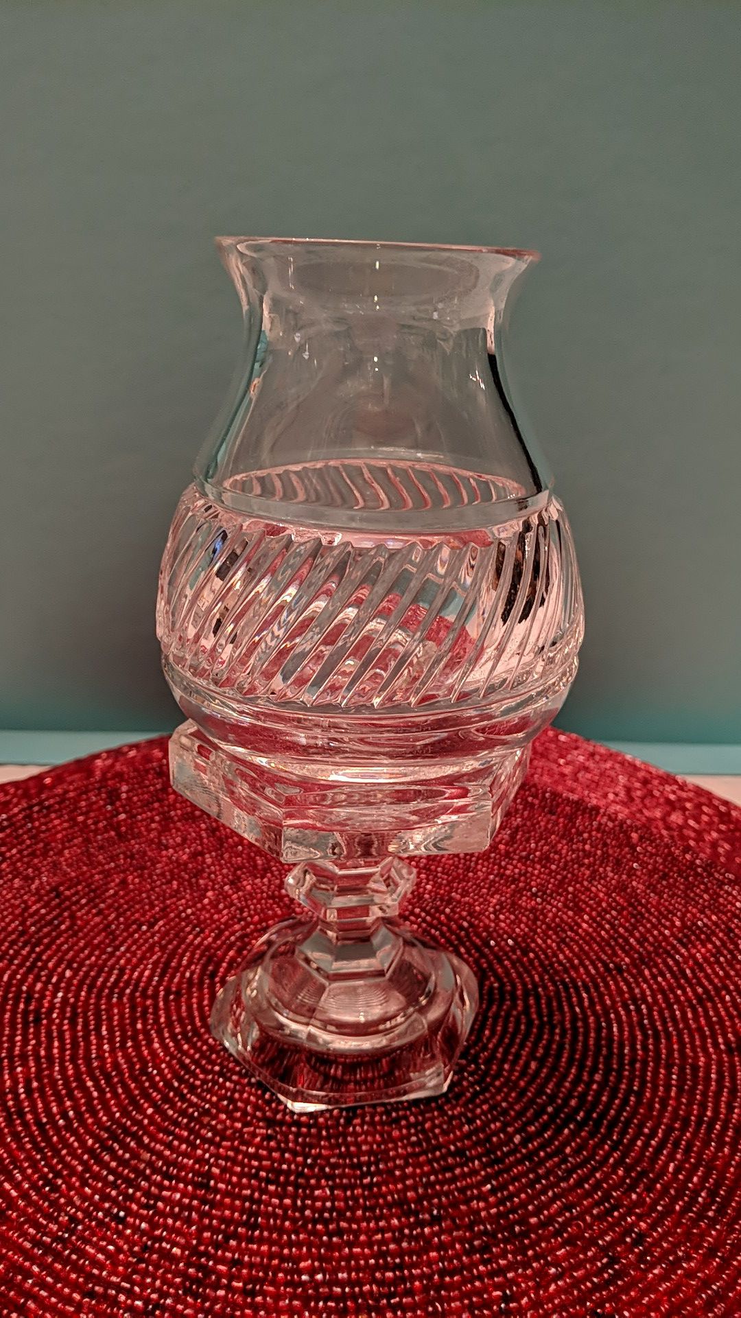 Tiffany & Co Glass Hurricane Lamp