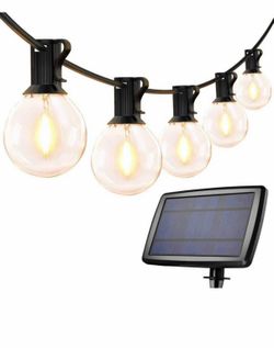 Solar outdoor led string lights
