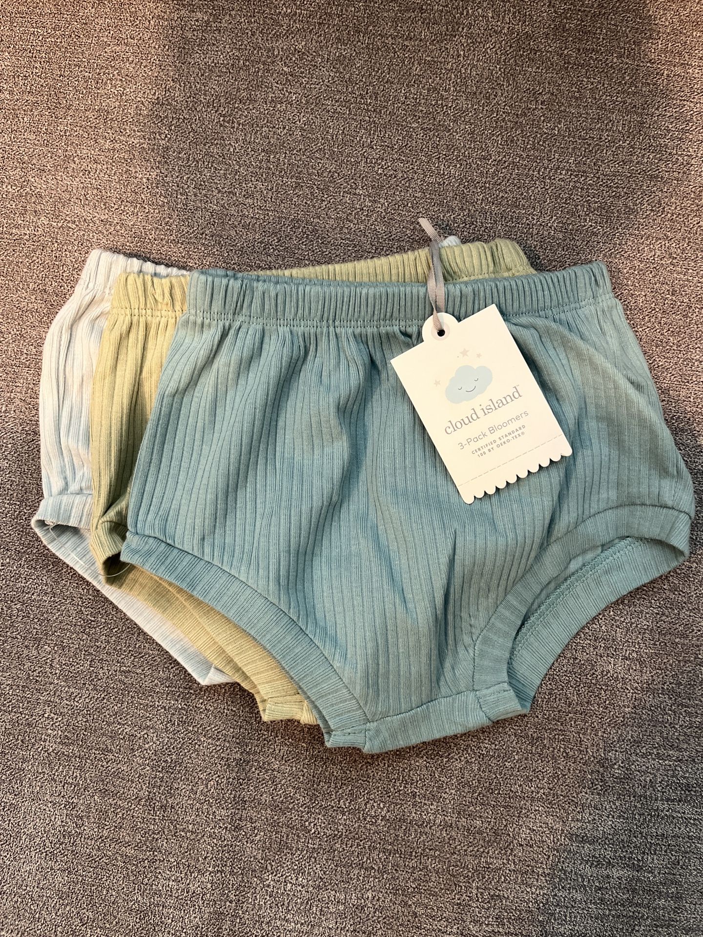 Cloud Island 3 Pack Bloomers 12 M
