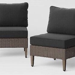 Brand New Armless Patio Dining Chairs- Set of 6