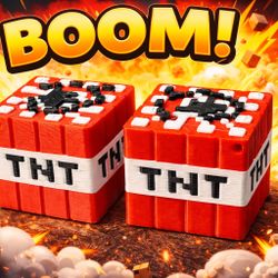 5 Pack TNT Block Toy – Minecraft Style Exploding Block Toys