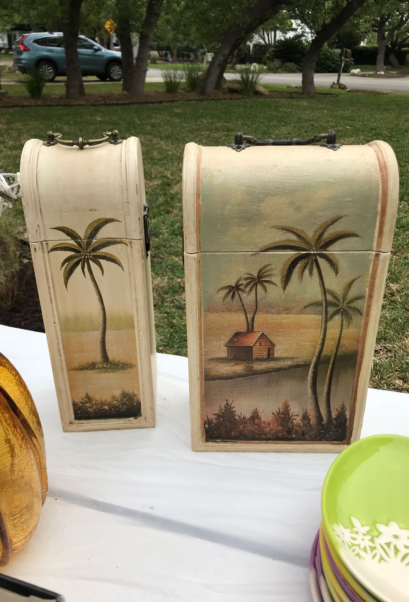 Wooden 2x an 1x wine holder