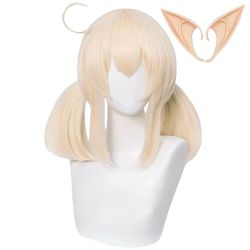 Genshin Impact Klee Cosplay Wig Short party hair Synthetic & Ears