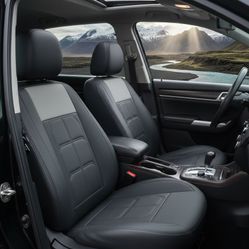 ＊Soillar＊
For Toyota RAV4 Prius Sienna Avalon Car Front & Rear 5-Seat Covers Faux Leather