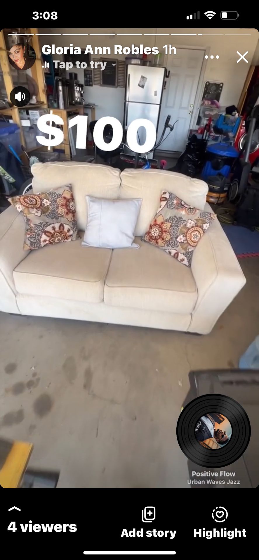 Love seat, couch
