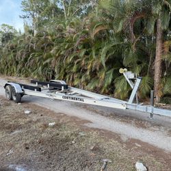 2004 Continental 10K GVWR Dual Axle Boat Trailer.  Good Shape. 