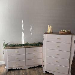 Pink & Gold Bow Dresser Set