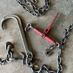 Cargo Chain And Hooks And Ratchet