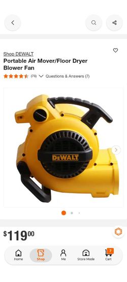 DEWALT
Portable Air Blower Fan