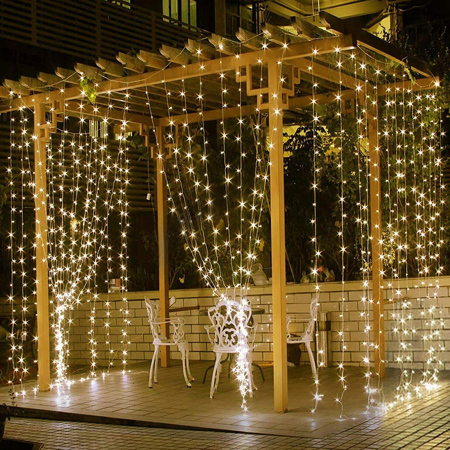 6.6ft X 9.8ft Led Curtain String lights With Remote for Wedding Bedroom Wall 6.6ft X 9.8ft