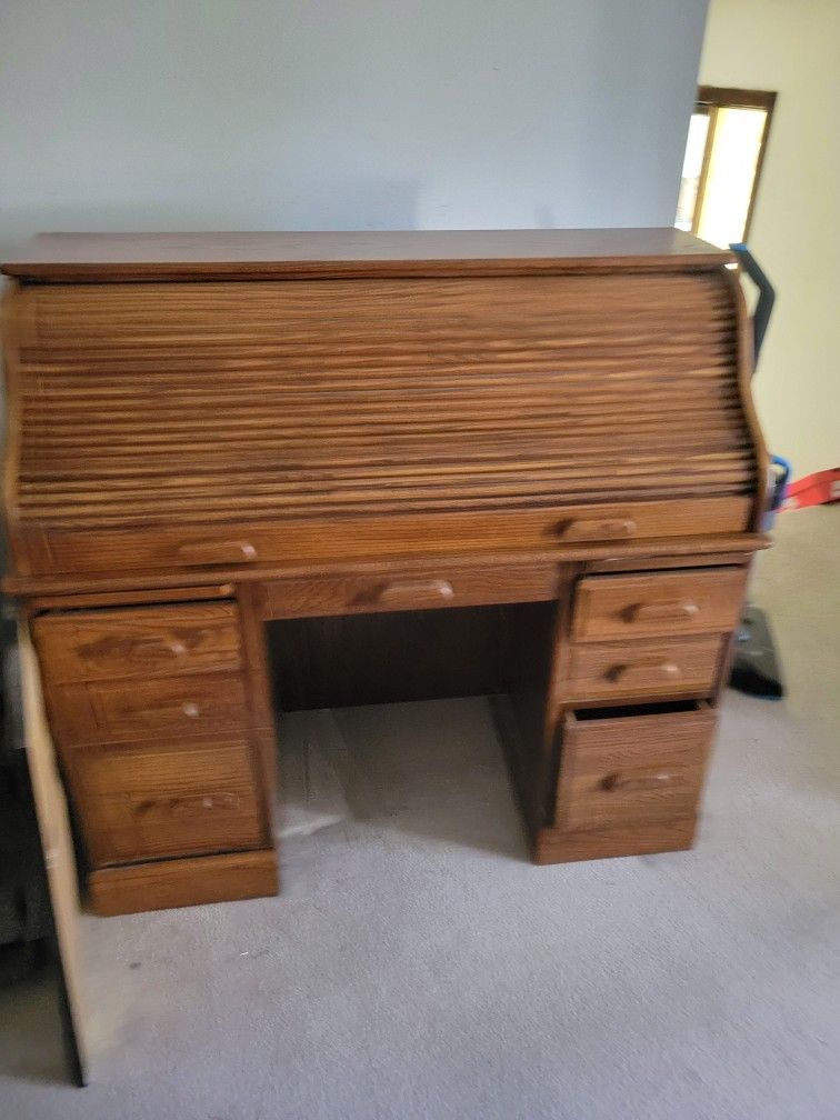 Vintage Roll Top Desk