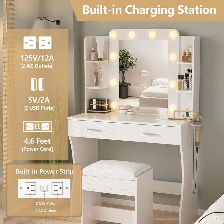 very nice brand new vanity brand new put the box you can change the light settings and colors 100$