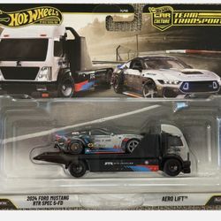 Hot Wheels Premium Team Transport # 90 ,2024 Ford Mustang RTR Spec 5-FD Aero Lift