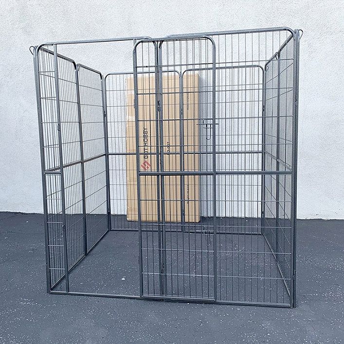 (NEW) $160 Heavy Duty 5x5x5ft Tall 8-Panel Pet Playpen Dog Crate Kennel Exercise Cage Fence
