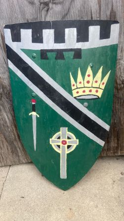 Wood Medieval Style Shield.