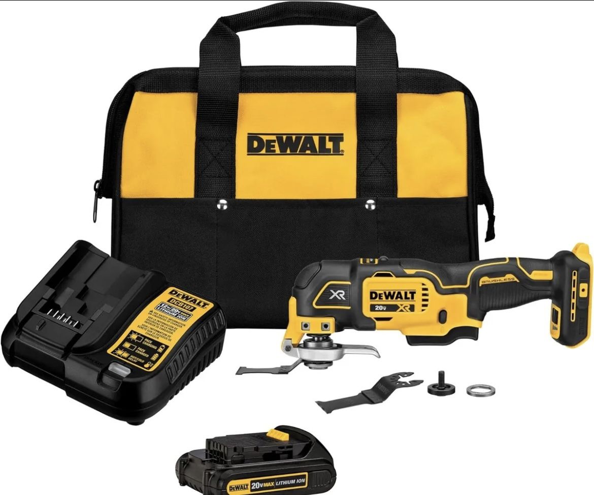 DEWALT 20V MAX* XR Oscillating Tool Kit, 3-Speed (DCS356C1)