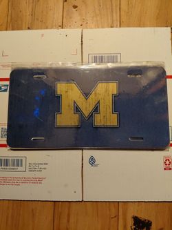 Michigan State Football Vanity Plate Car Truck
