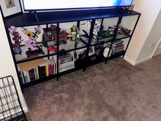 IKEA glass shelves