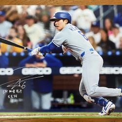 Hye Seong Kim Dodgers Signed Autographed 16x20 Photo “1st MLB HIT 5.5.25 Beckett