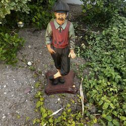 Vintage golfer statue 26.5” Tall golf player figure